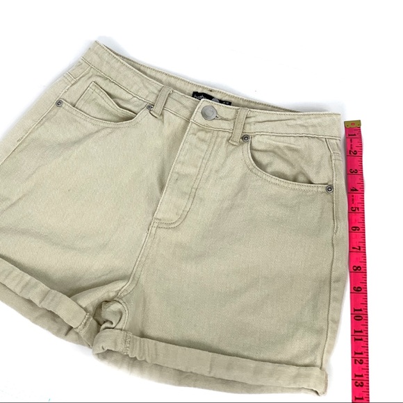 Boohoo High Rise Denim Shorts NWOT - Picture 3 of 7